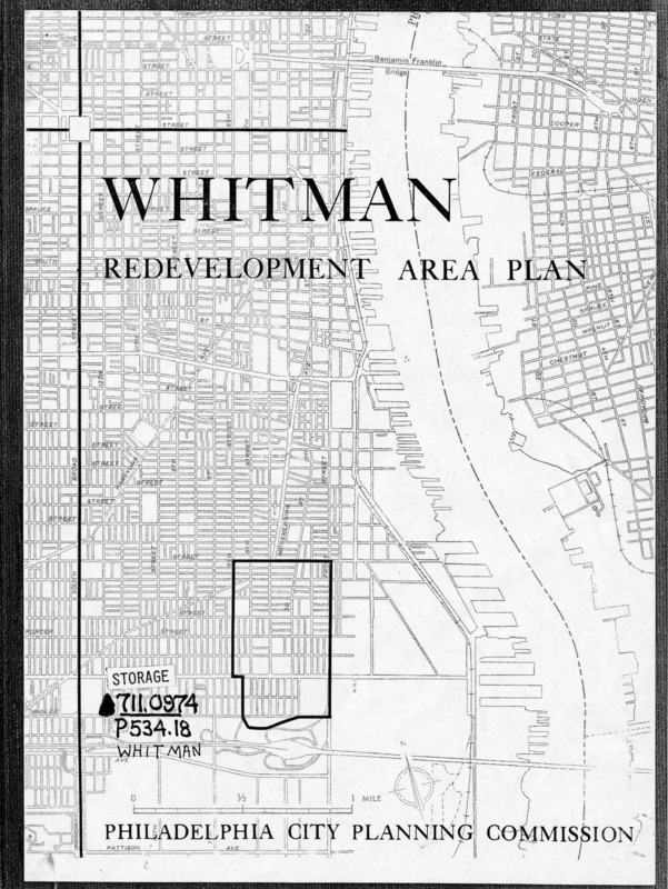Whitman Redevelopment Area Plan